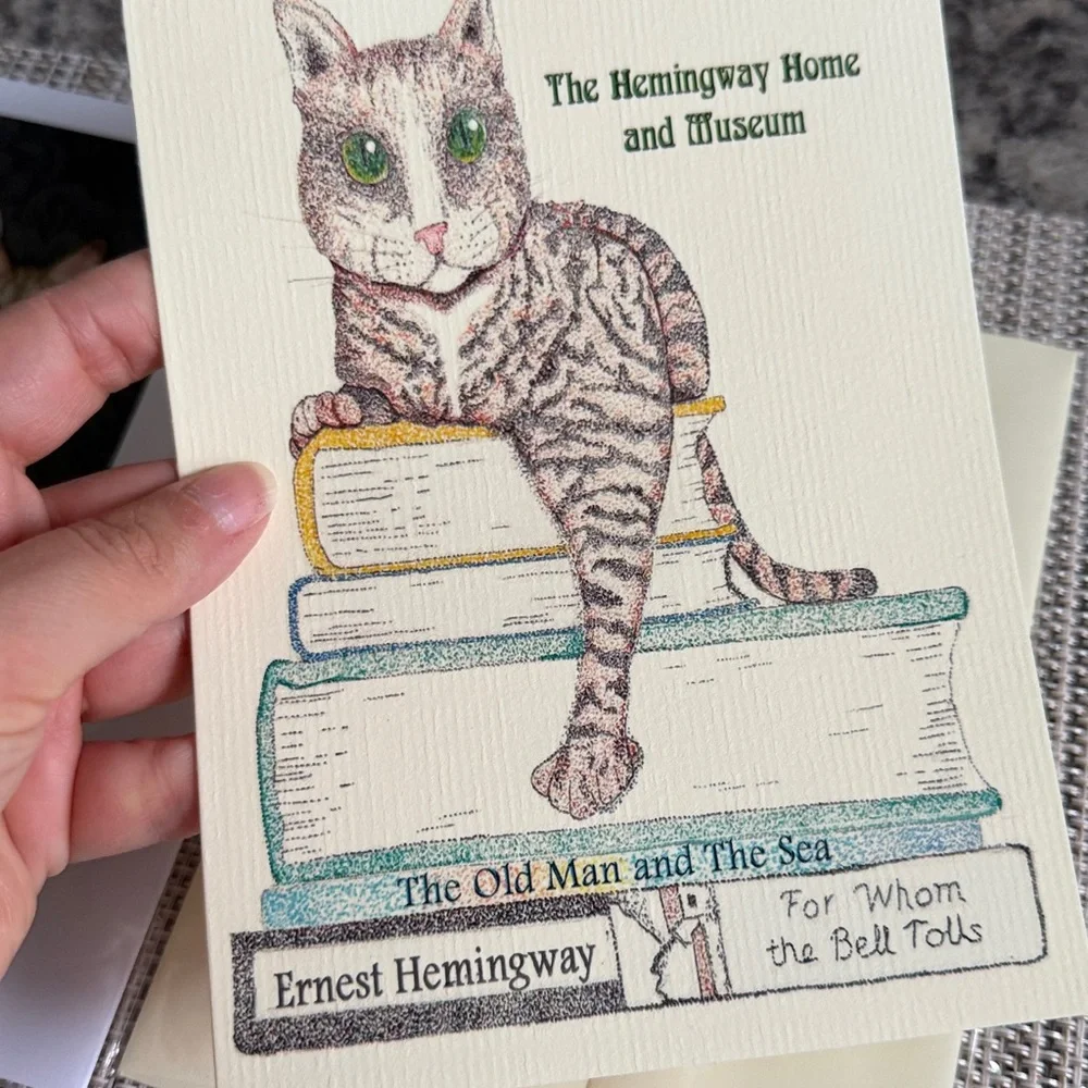 Key West Ernest Hemingway Home Museum Florida Cats Greeting Note Cards Souvenir
